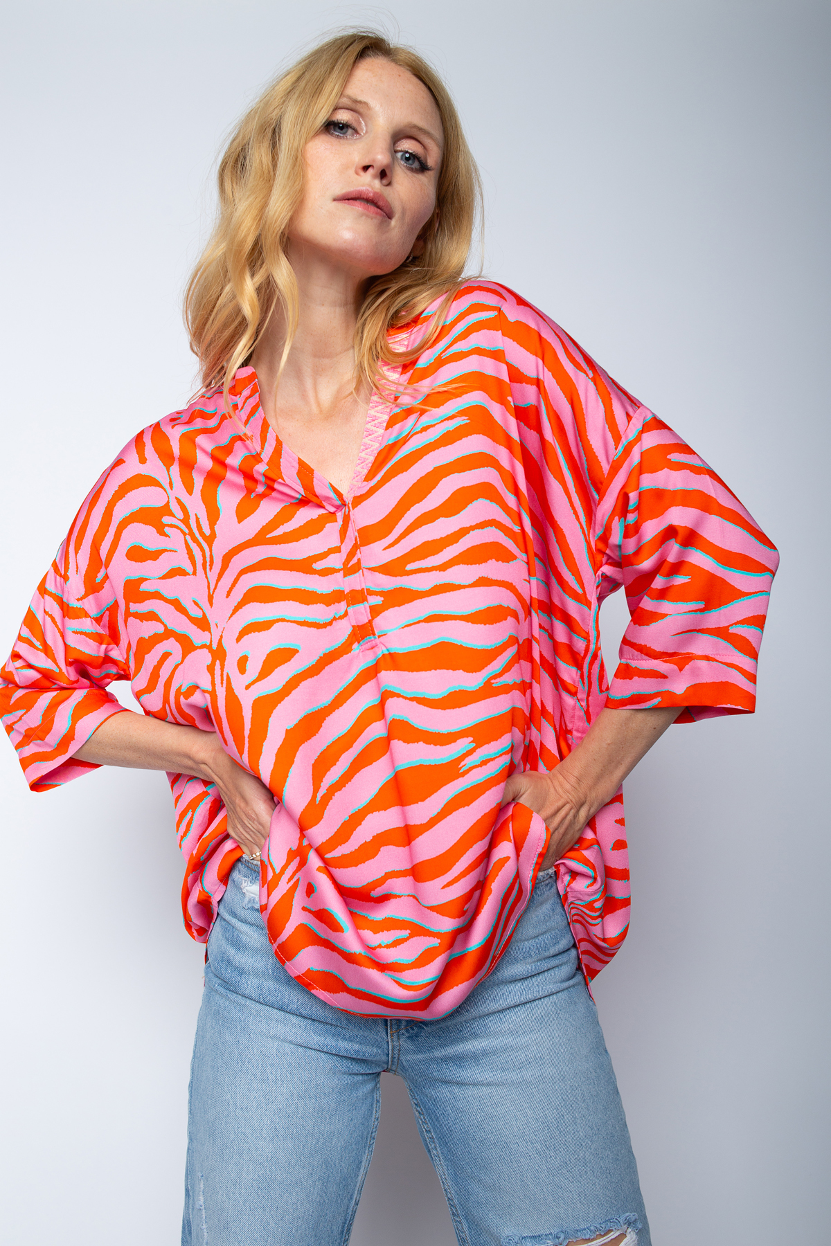 BLOUSE ZEBRA 8534-156372 VAN EMILY VAN DEN BERGH