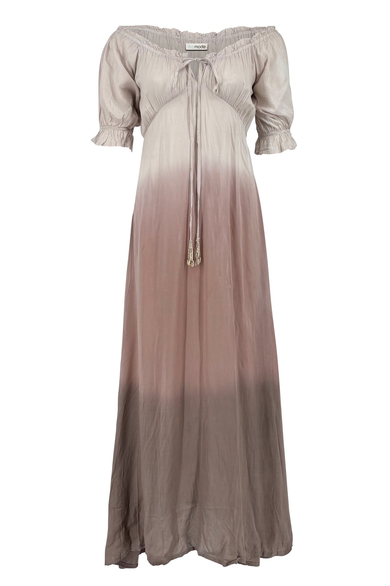 LONG DRESS PAROS AURELIA IVORY VAN IBZMODE