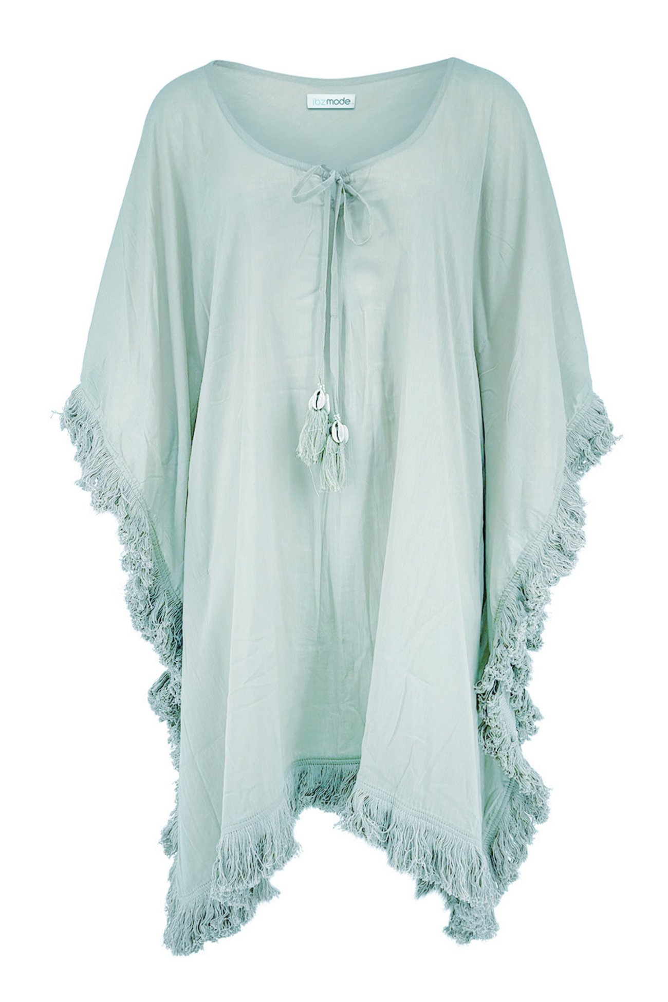 SHORT KAFTAN JAVINA AUREZA BABY BLUE VAN IBZMODE